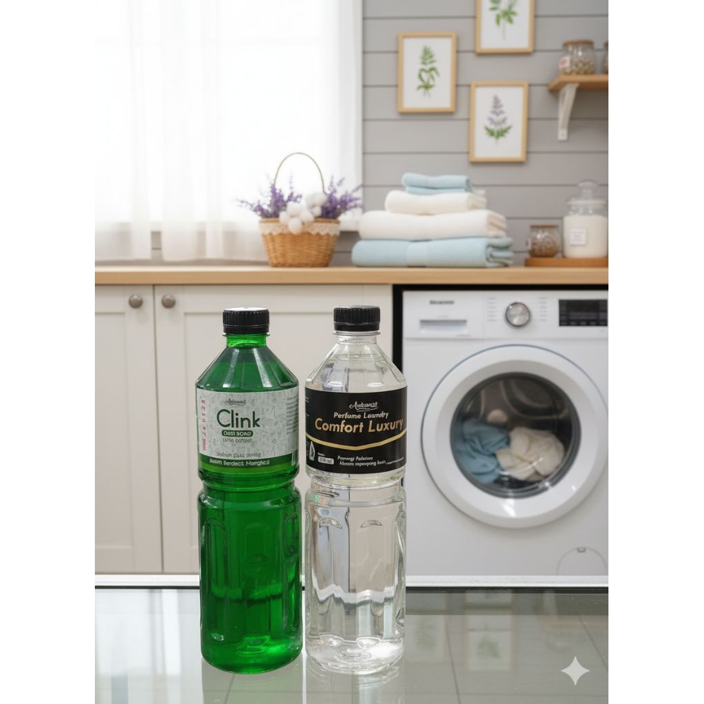 Paket Serbaguna || Parfum Laundry Comfort Luxury + Sabun Cuci Piring Clink