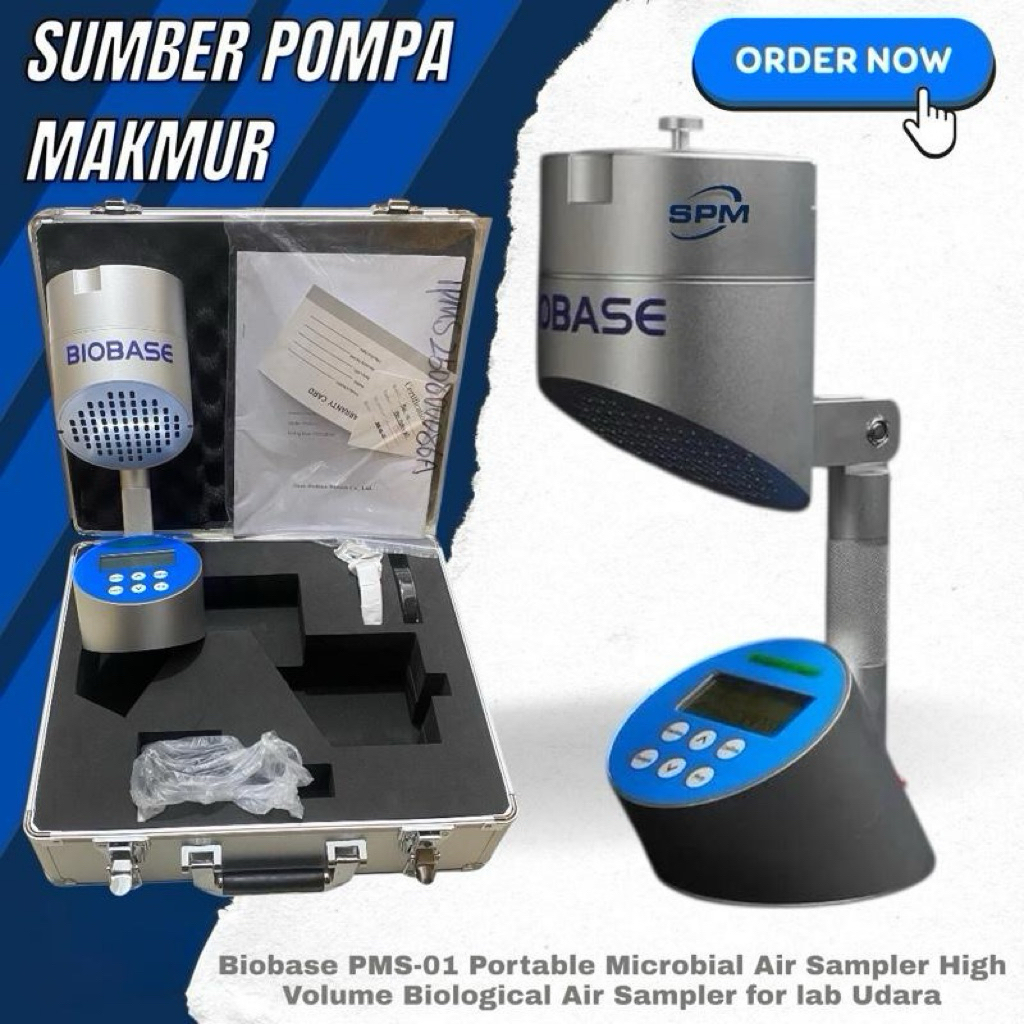 Biobase PMS-01 Portable Microbial Air Sampler High Volume Biological Air Sampler for lab Udara
