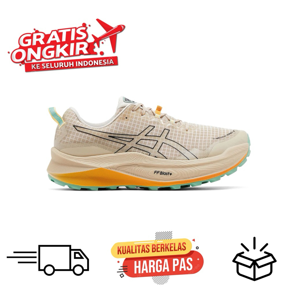 Sepatu Trail ASICS Trabuco Max 3 Cream Trail
