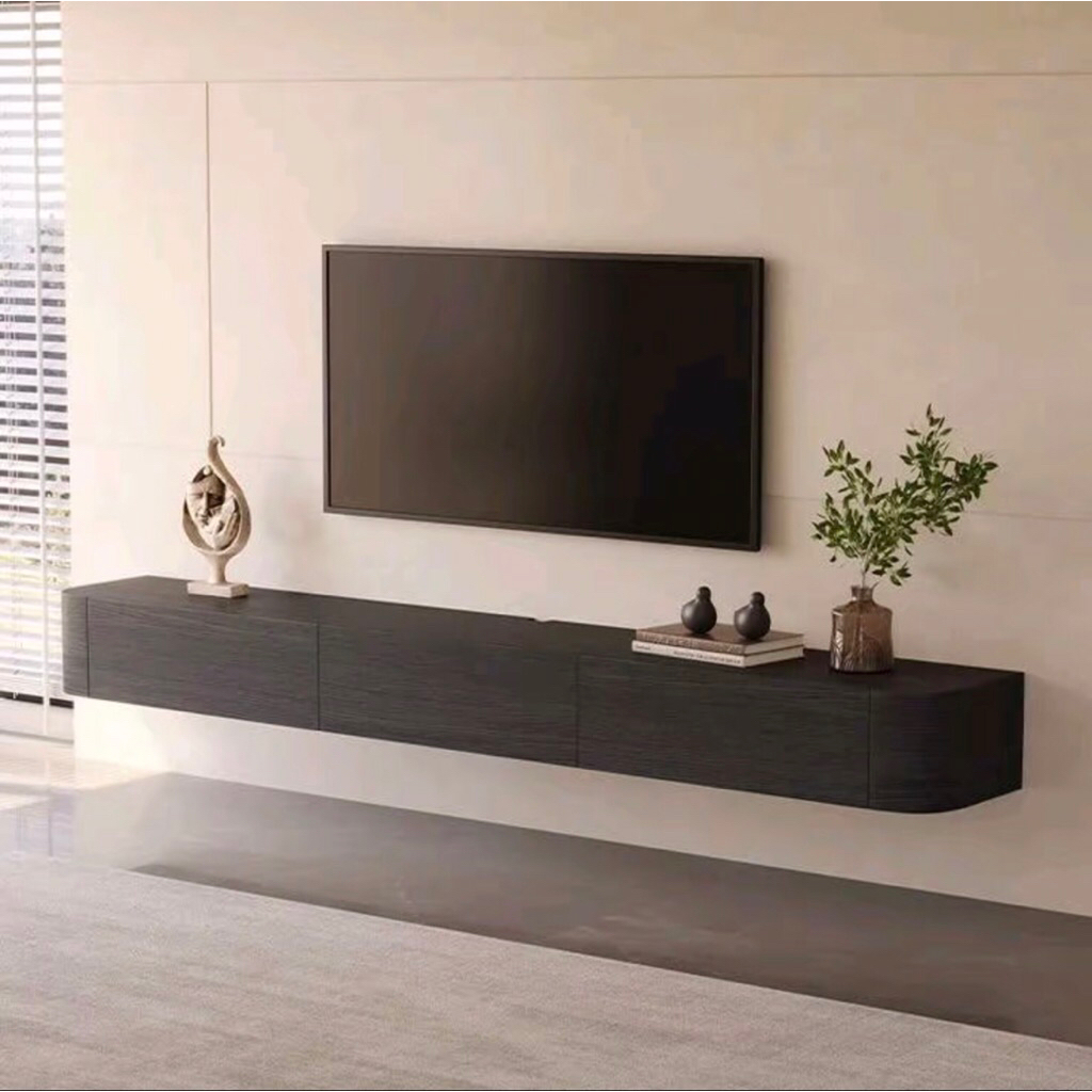 Meja TV Gantung Minimalis - Desain Elegan, Tahan Lama, Finishing Premium