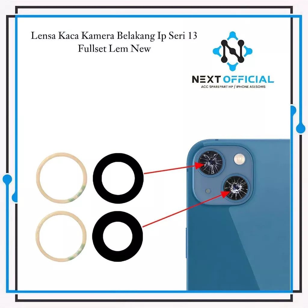 Camera Lens Lensa dan Kaca Kamera Belakang iP 13 IP13 / IP 13 Mini IP13 Mini