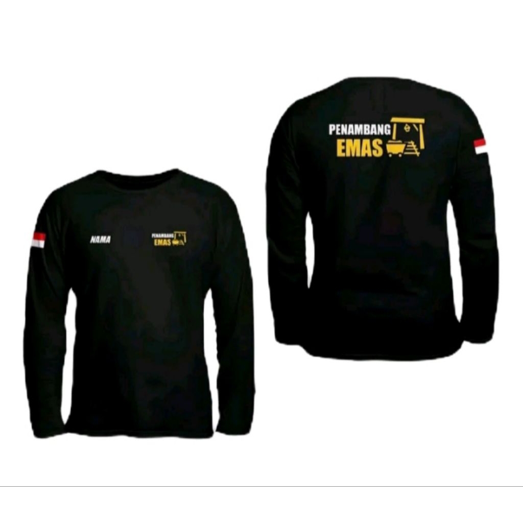 KAOS PENAMBANG EMAS LENGAN PANJANG T-SHIRT DISTRO UNISEX KEREN KATUN