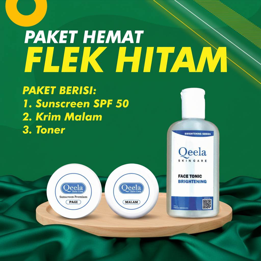 Paket Hemat Krim Penghilang Flek Hitam dengan Pembersih Toner | Krim Untuk Flek Hitam | Krim Melasma