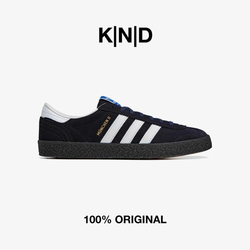 ADIDAS MUNCHEN II SPZL BLACK BLUE GUM JR1544 ORIGINAL
