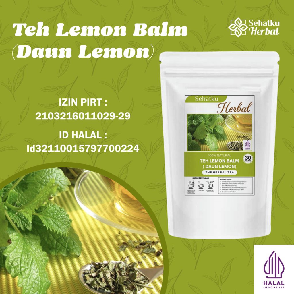 Sehatku Herbal Teh  Lemon Balm Daun Lemon isi 30 tea bag