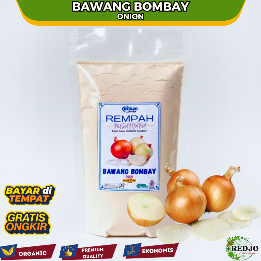 Bawang Bombay Bubuk 100gr – Onion Powder Asli Halus & Gurih Bumbu Praktis Masakan