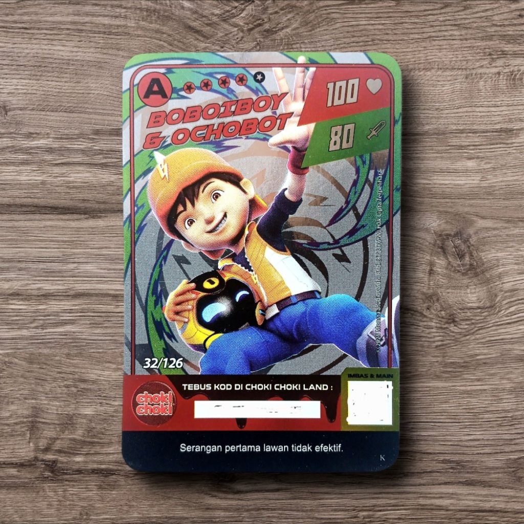 Kartu Karakter BOBOIBOY & OCHOBOT