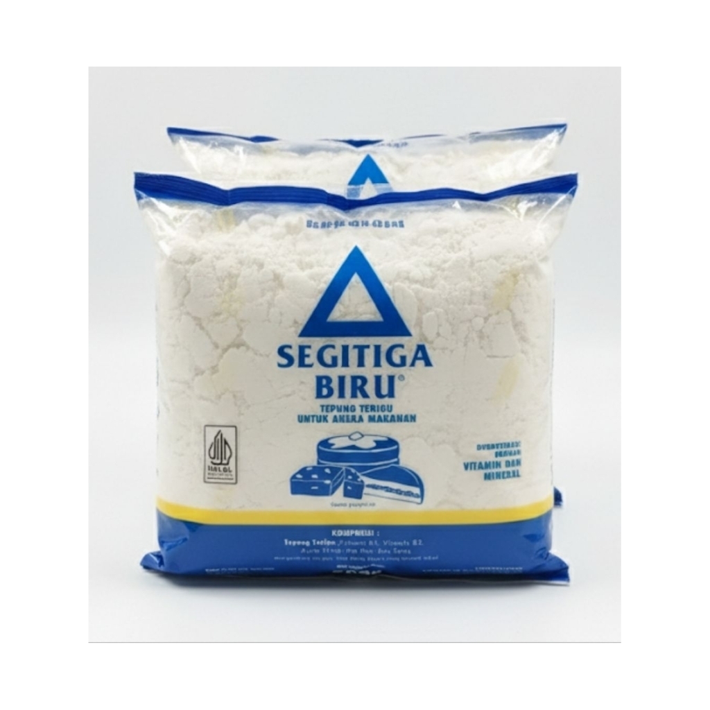 Bogasari Gandum Segitiga Biru | Bogasari Tepung Segitiga Biru ( 500gr & 1kg)