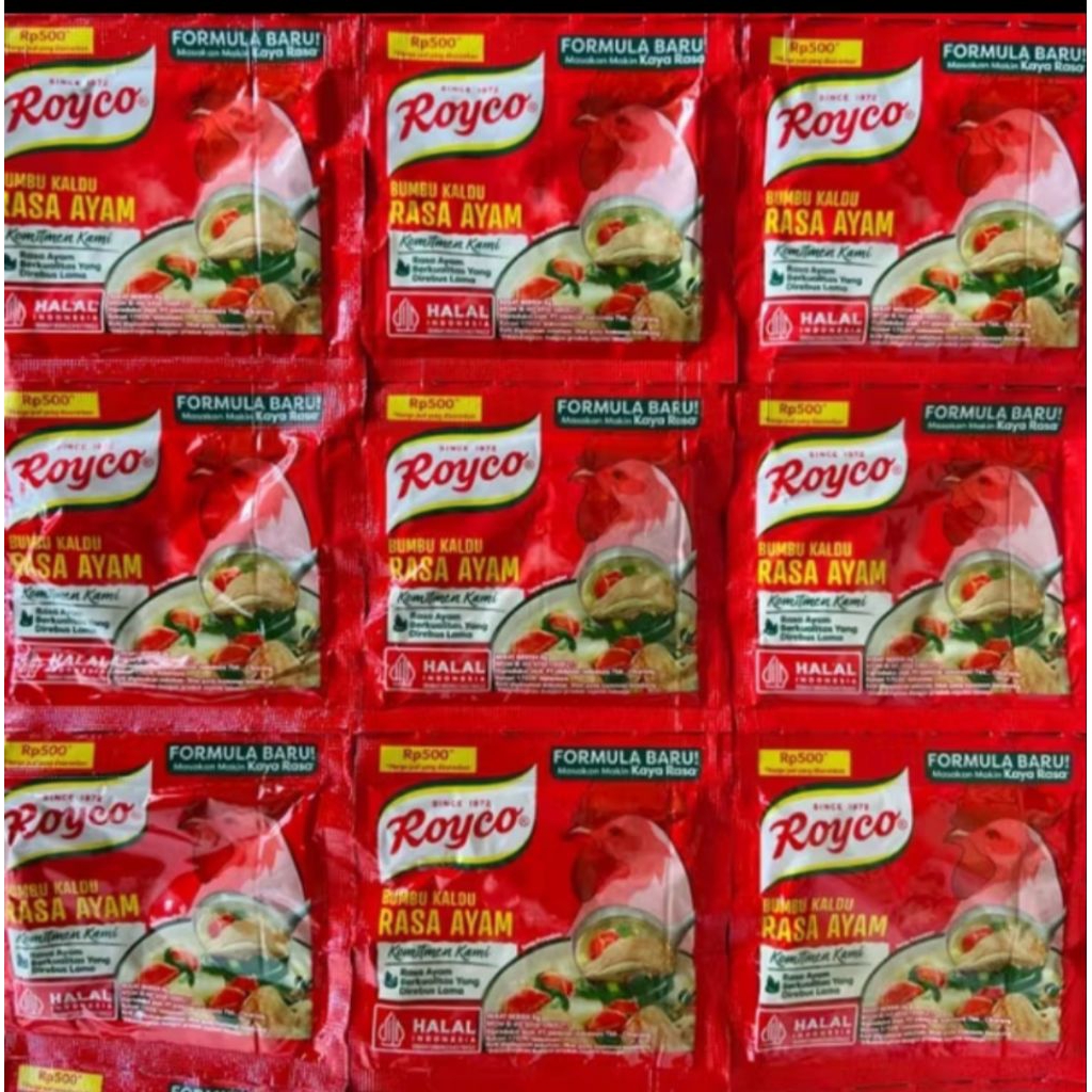 ROYCO AYAM 6 RENCENG(72 SACHET)//ROYCO AYAM 1 RENCENG(12 SACHET) BUMBU MASAKAN/PENYEDAP RASA