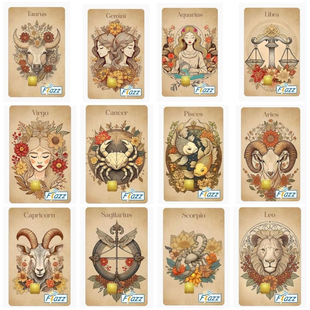 Kartu Flazz BCA Limited Edition Gen 2 Zodiac/ BCA Flazz / BCA Card Flazz/ E-toll/ Flazz Gen 2/ Flazz