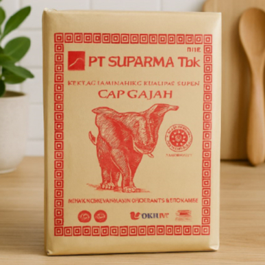 Kertas Nasi Gajah Pink | Kertas Nasi Cokelat | Isi 250 Lembar | Kertas Bungkus Nasi