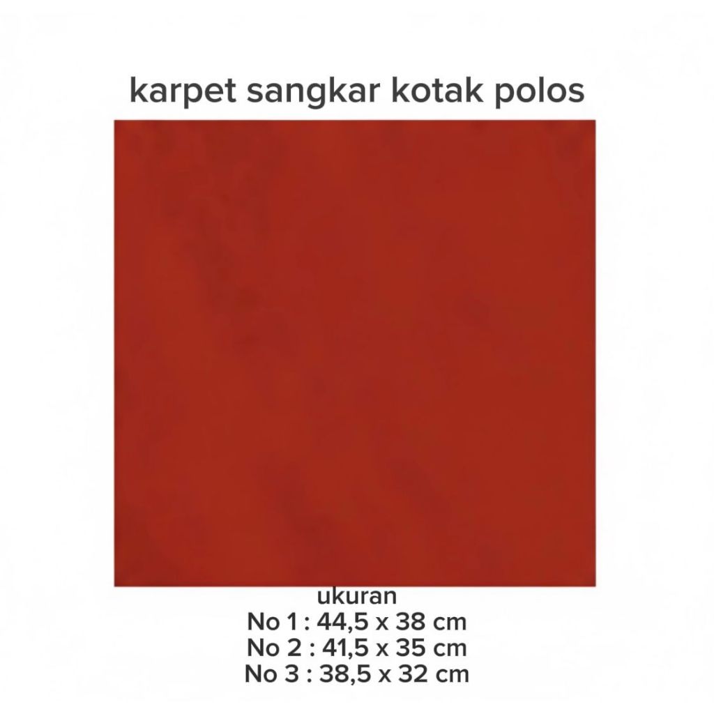 Karpet Sangkar Kotak Polos Alas Sangkar Kotak No 1 2 3 Karpet Premium Tahan air Dan Panas