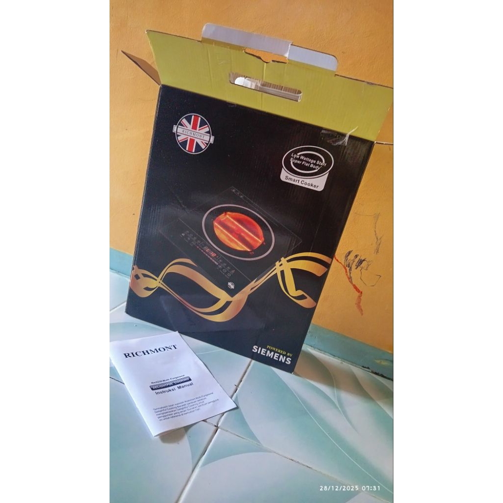 kompor listrik halogen merk richmont tipe RM2236