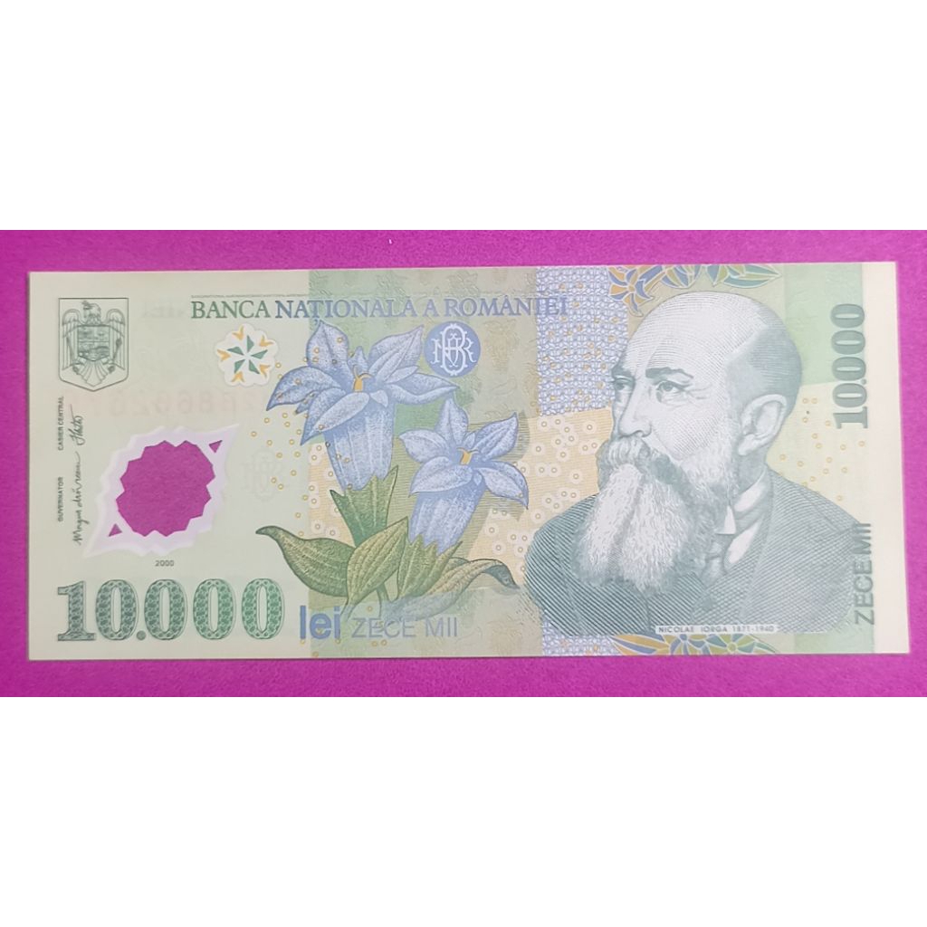 UANG POLYMER RUMANIA 1O OOO LEI