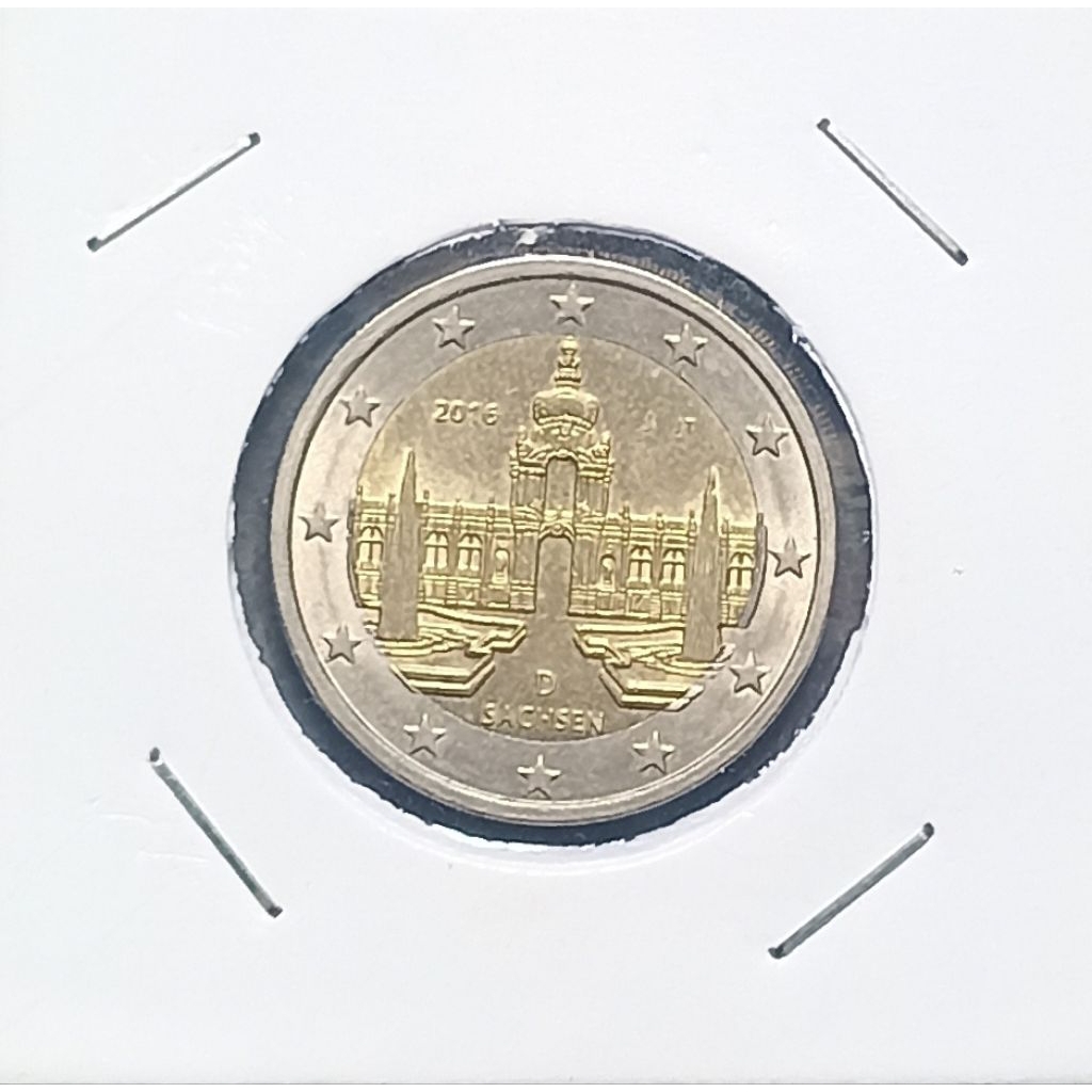 UANG KOIN BIMETAL JERMAN 2 EURO COMERATIV