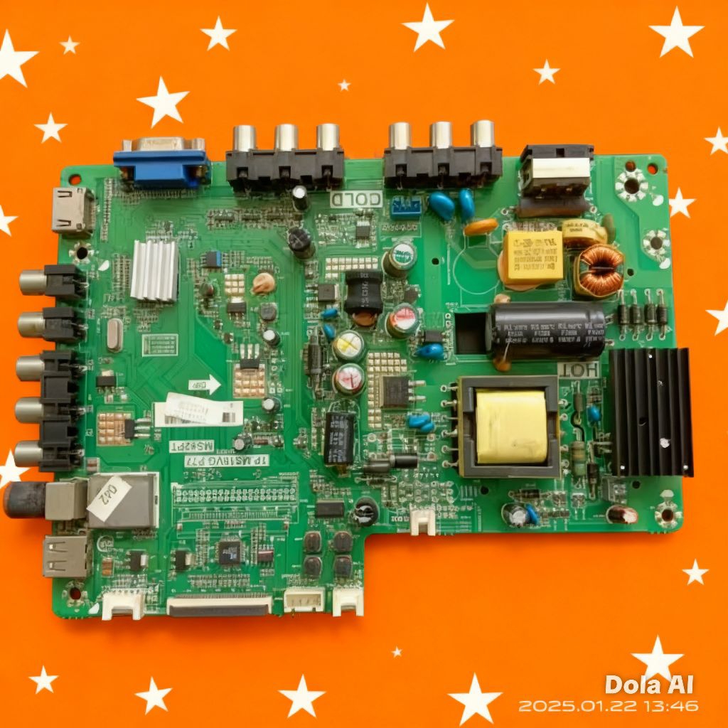 Mb mobo module mainboard mesin tv Polytron PLD 28T655 PLD28T655 original copotan