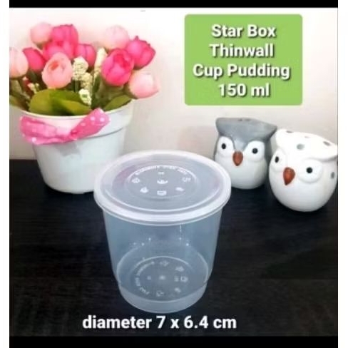 cup puding 150 ml / cup jelly tutup pisah