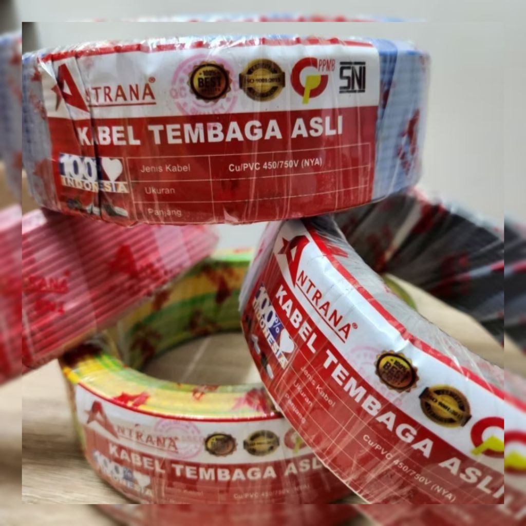KABEL LISTRIK SNI PLN / KABEL TEMBAGA MURNI / KABEL ISI 1 / KABEL GROUDING / KABEL KAWAT TUNGGAL / K