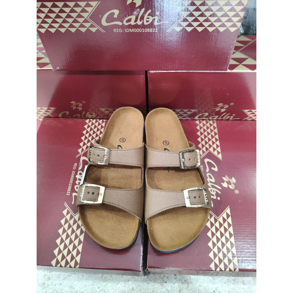 SENDAL CASUAL MEREK WANITA CALBI ORIGINAL 100%