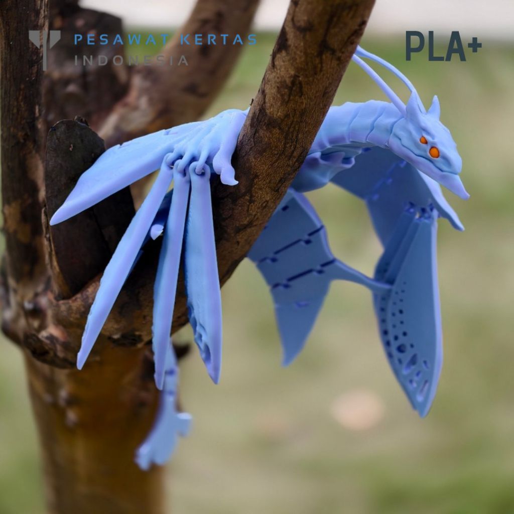 Avatar Ikran Flexi Figure Hewan - Fire and Ash, The Way of Water, Toruk Makto, Nightwarth, Mainan Mi