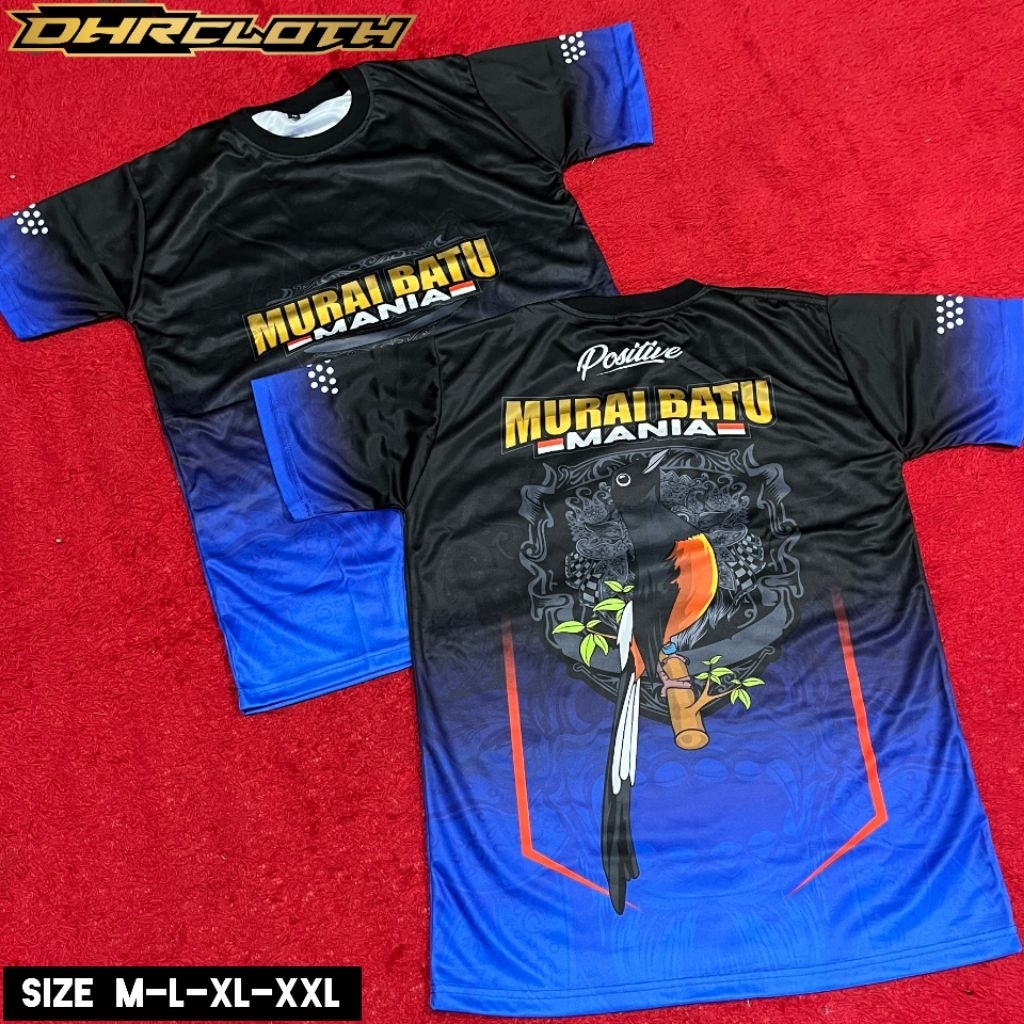 BAJU JERSEY MURAI BATU MANIA/BAJU KICAU MANIA/BAJU MURAI BATU GACOR/MURAI BATU MANIA