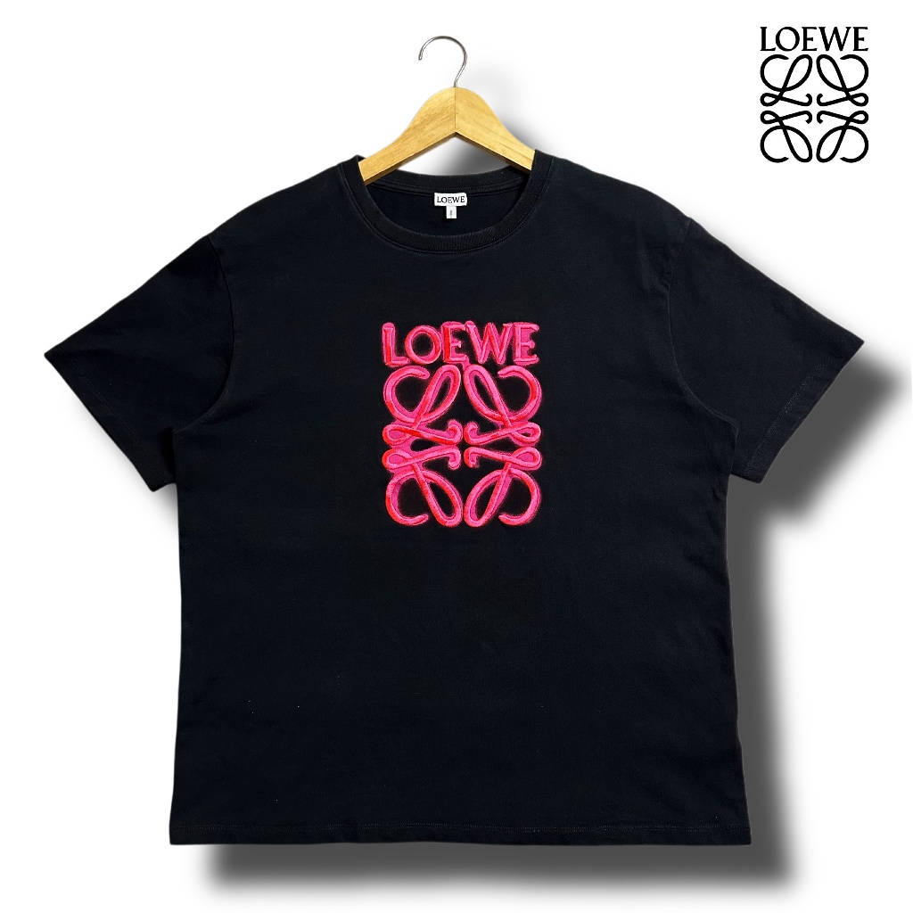 LOEWE Neon - Kaos Lengan Pendek - Size L - Original Secondhand