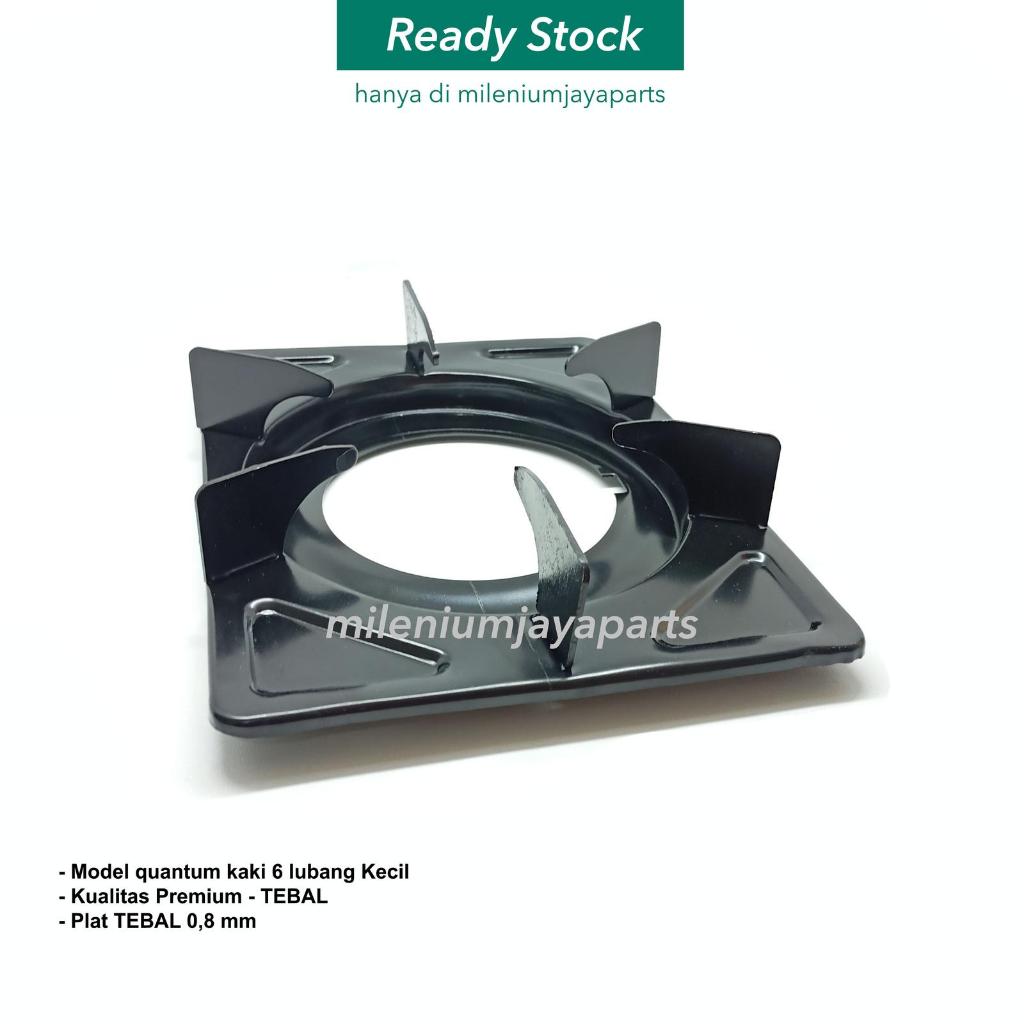 Tatakan Kompor Gas Quantum 3 Tungku / Dudukan Tungku Kotak Kaki 6 - d 10 cm