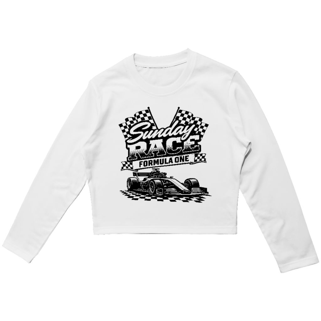 Longsleeve Baby Tee Sunday Race Formula One