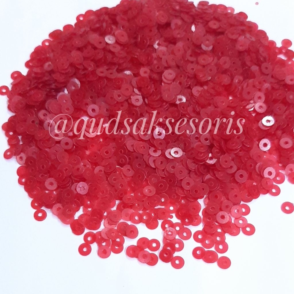 sequin/payet /ramboci flat 3mm lokal per 50 gram