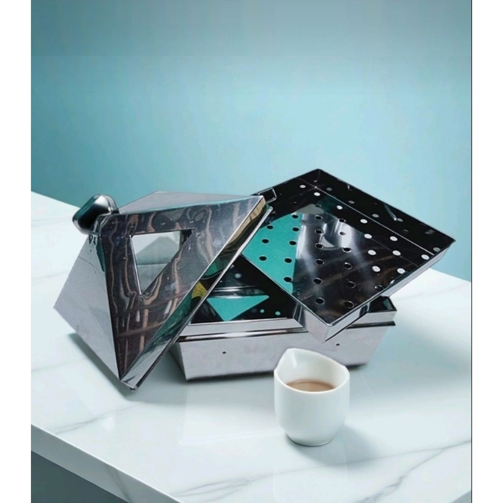 Kukusan sehat klakat stainless Kukusan dimsum Kukusan siomay Klakat serbaguna 45x45 cm