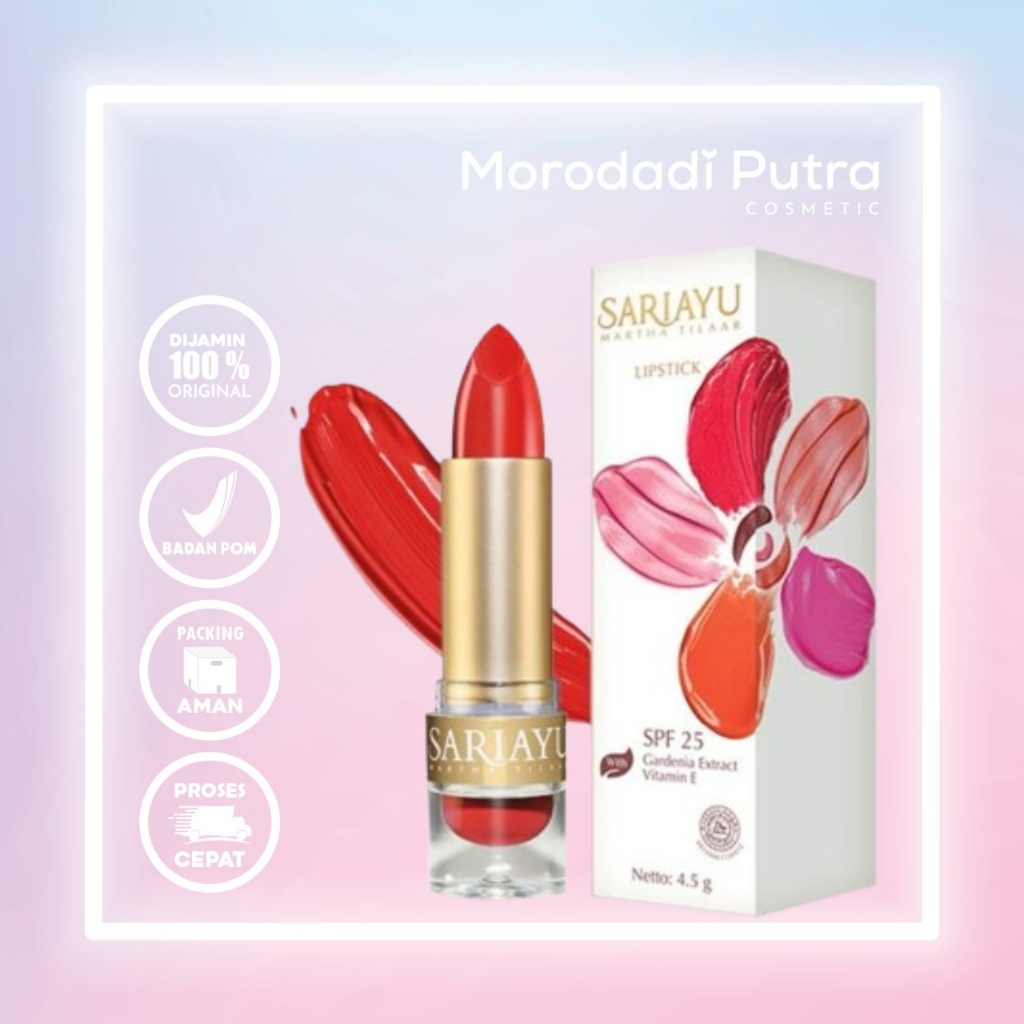 Sariayu Lipstik Gold Series Dengan Moisturizer Dan Vitamin E 4.5Gr