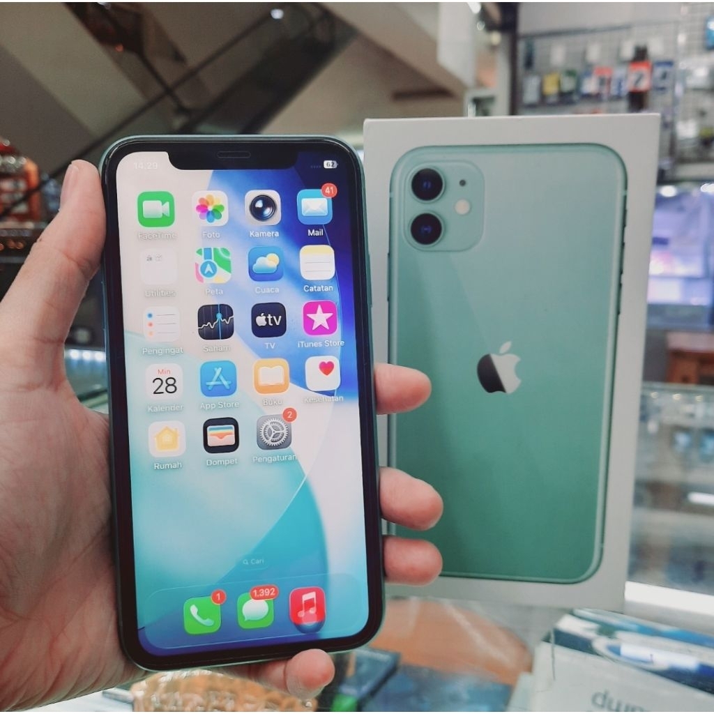 Iphone 11 128 GB - Green - Ex inter - Second
