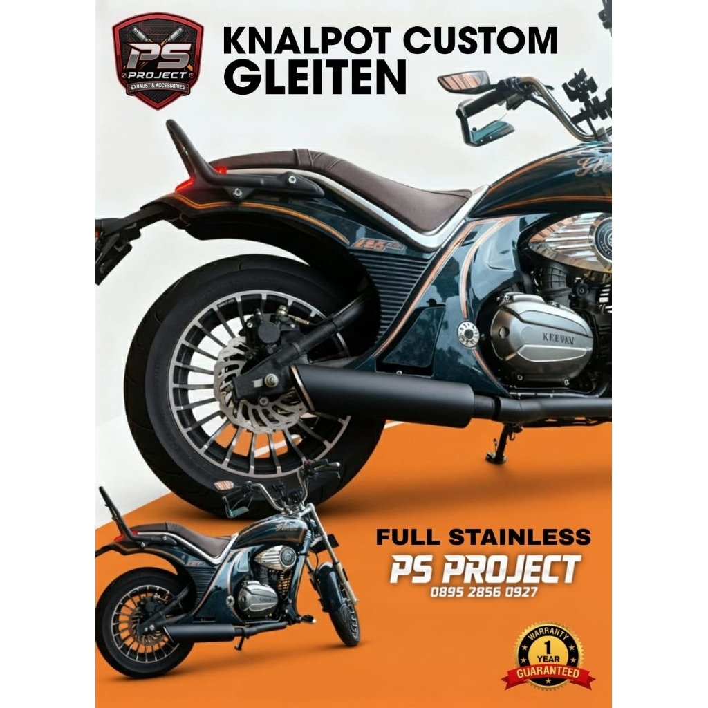 KNALPOT CUSTOM KEEWAY GLEITEN