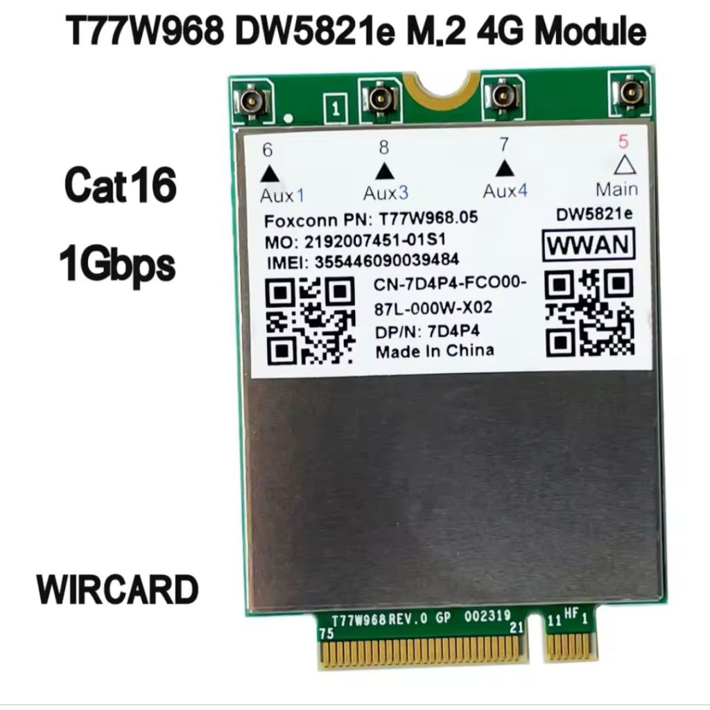 Modul 4G LTE Cat16 - DW5821e X20 LTE