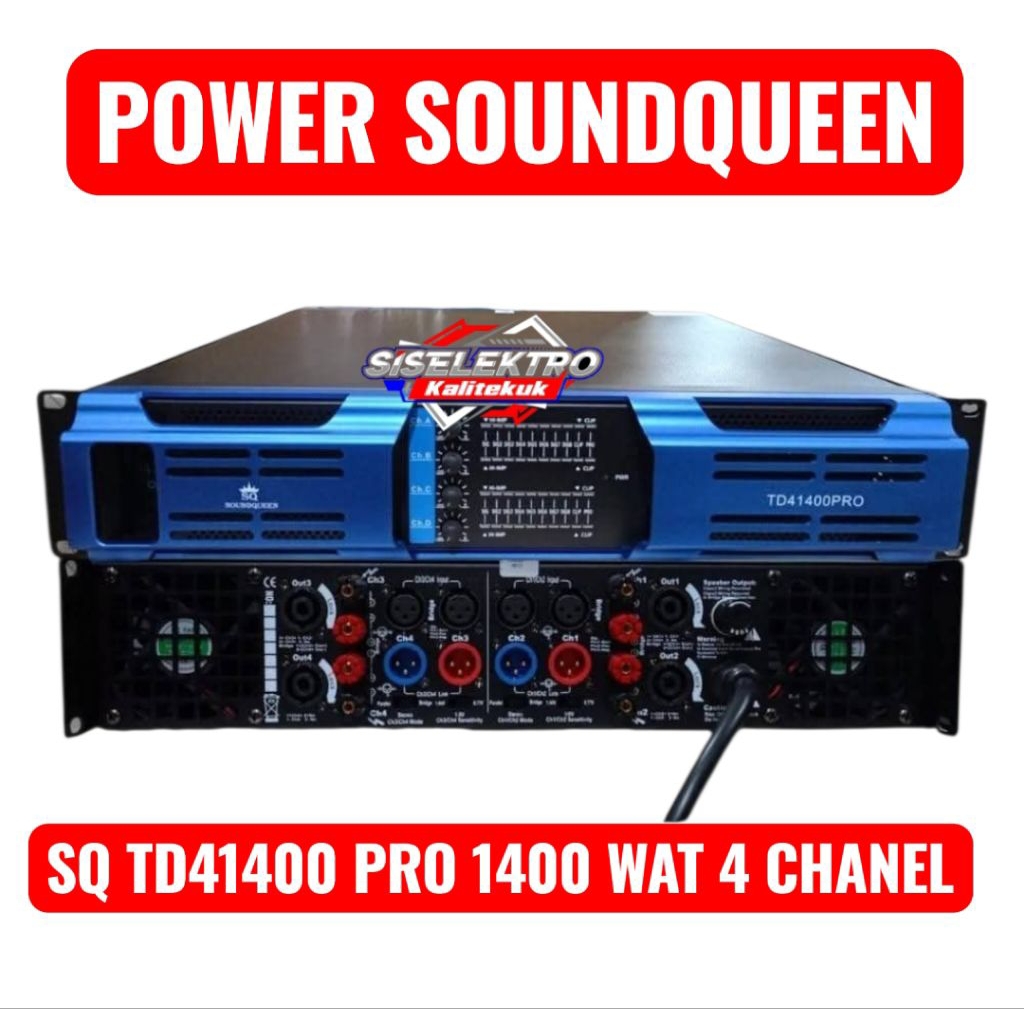 power amplifier soundqueen td140004 pro power soundqueen 4 Chanel td 14004 pro