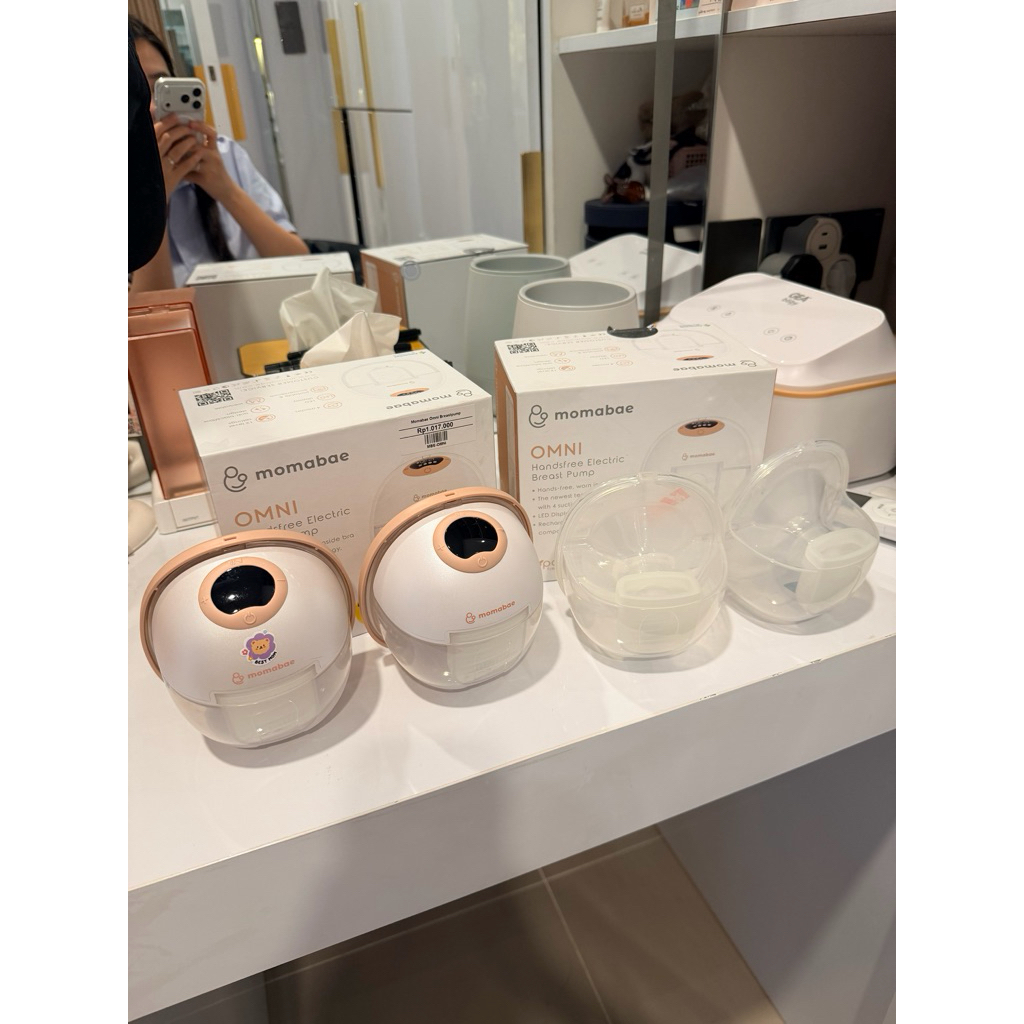 Pompa ASI Elektrik Momabae Omni Handsfree preloved gratis cups tambahan