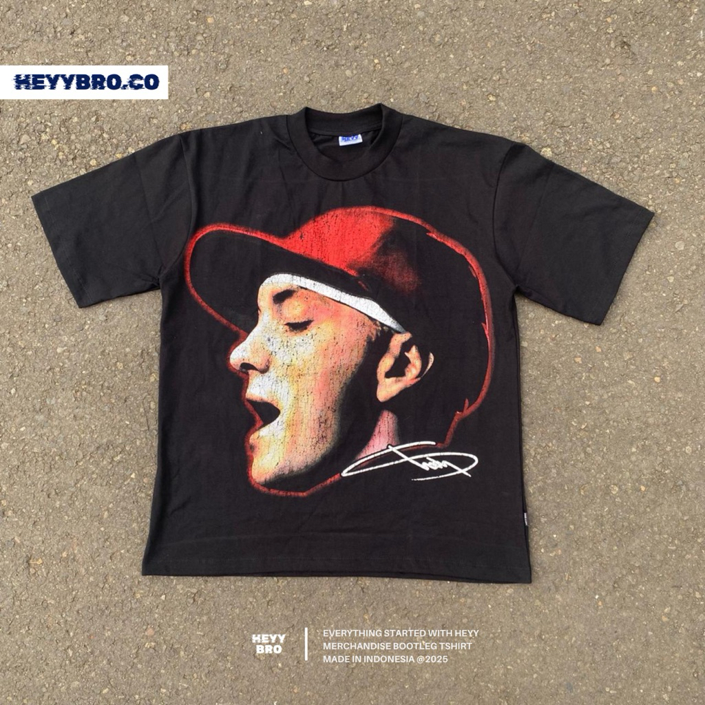 KAOS OVERSIZE BOOTLEG EMINEM BAND VINTAGE ALL OVER PRINT