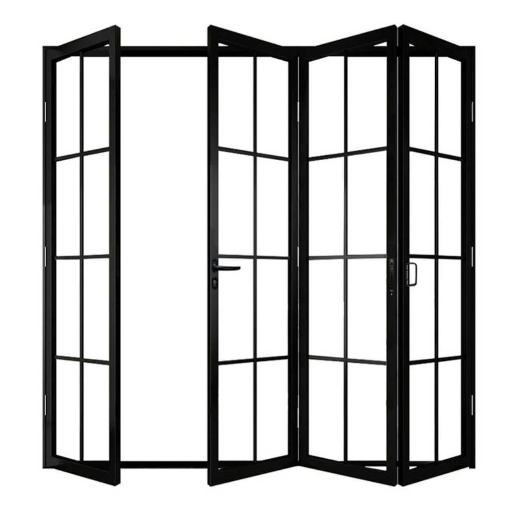 Pintu Aluminium lipat +Swing Uk-T2,6 x L3,5  Free packing Kayu