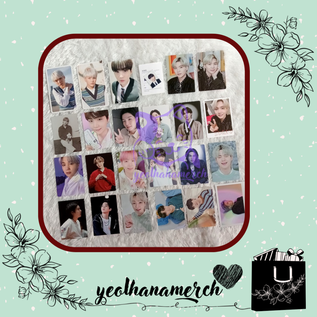 Photocard BTS OFFICIAL - Photocard Suga / Yoongi / Min Yoongi