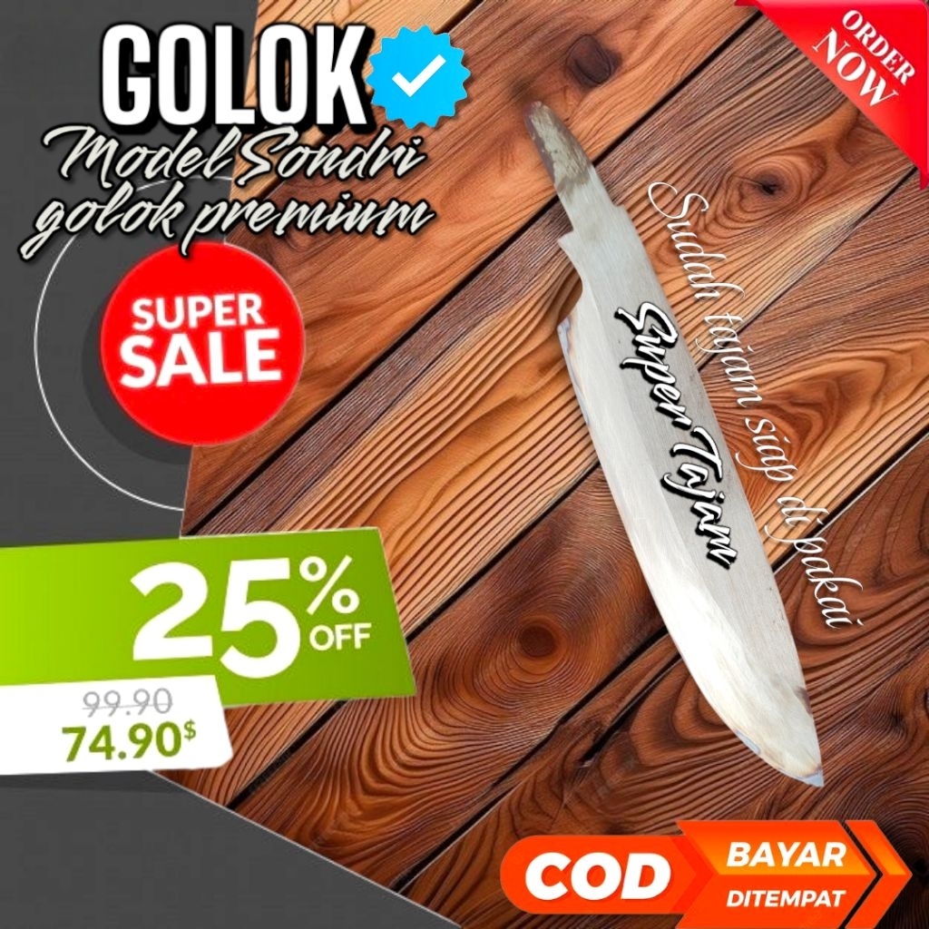 GOLOK MODEL SONDRI GOLOK PREMIUM PERKAKAS KEBUN TEMPA MANUAL KUAT TAJAM SERBAGUNA
