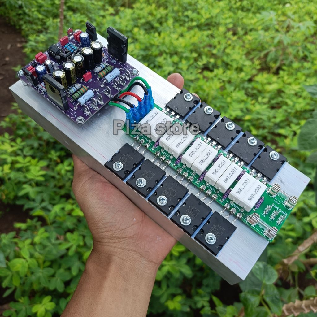 Driver Socl 506 Tef fullset heatsink sirip tebal 4mm tr final tshiba 524 tinggal colok PSU cocok unt