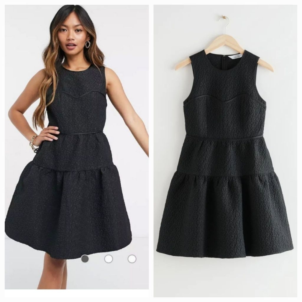 & OTHER STORIES Sleeveless Jacquard Mini Dress