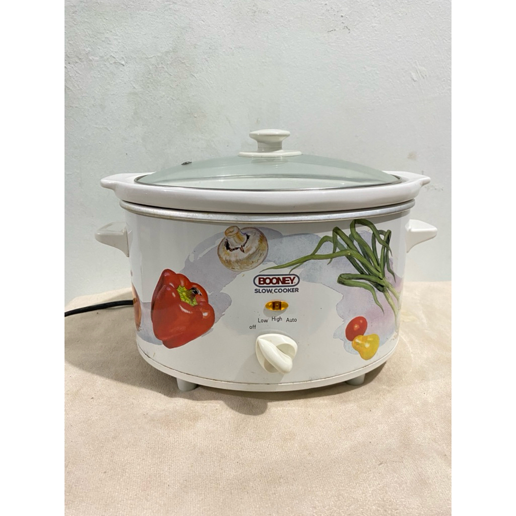 PL Slow Cooker BOONEY Alat Masak Listrik Serbaguna Panci Keramik