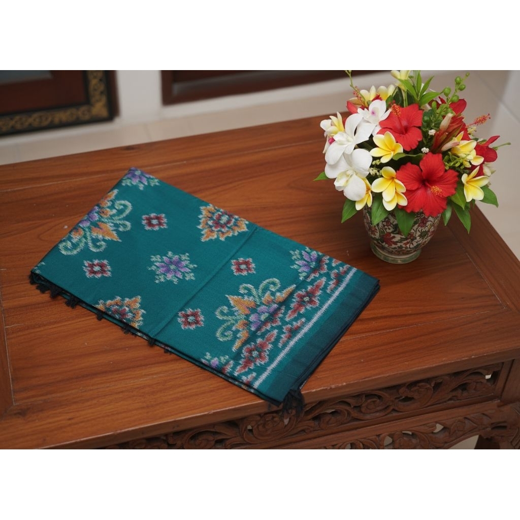 KAIN ENDEK TRADISIONAL KHAS BALI WARNA HIJAU