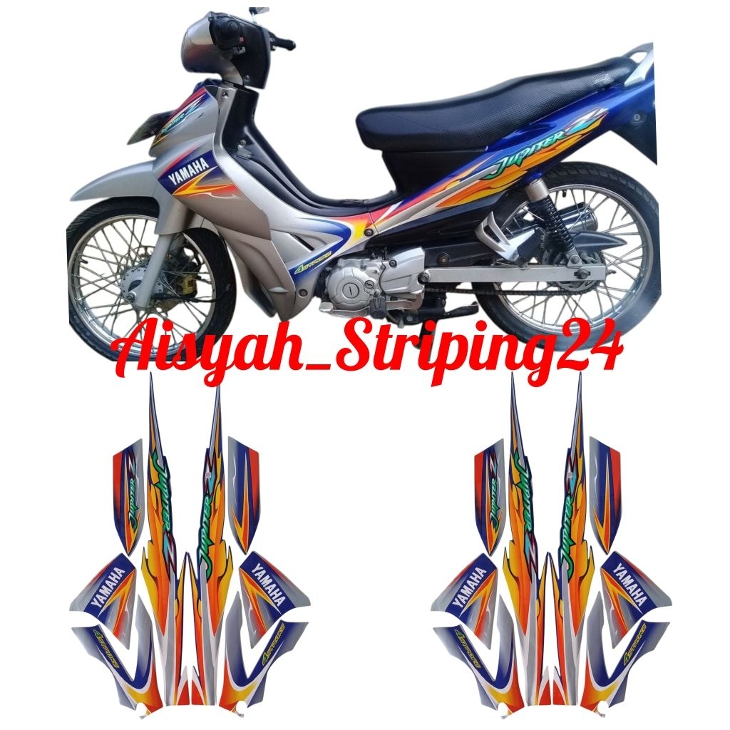 STIKER STRIPING FULL SET BODY MOTOR YAMAHA JUPITER Z 2005