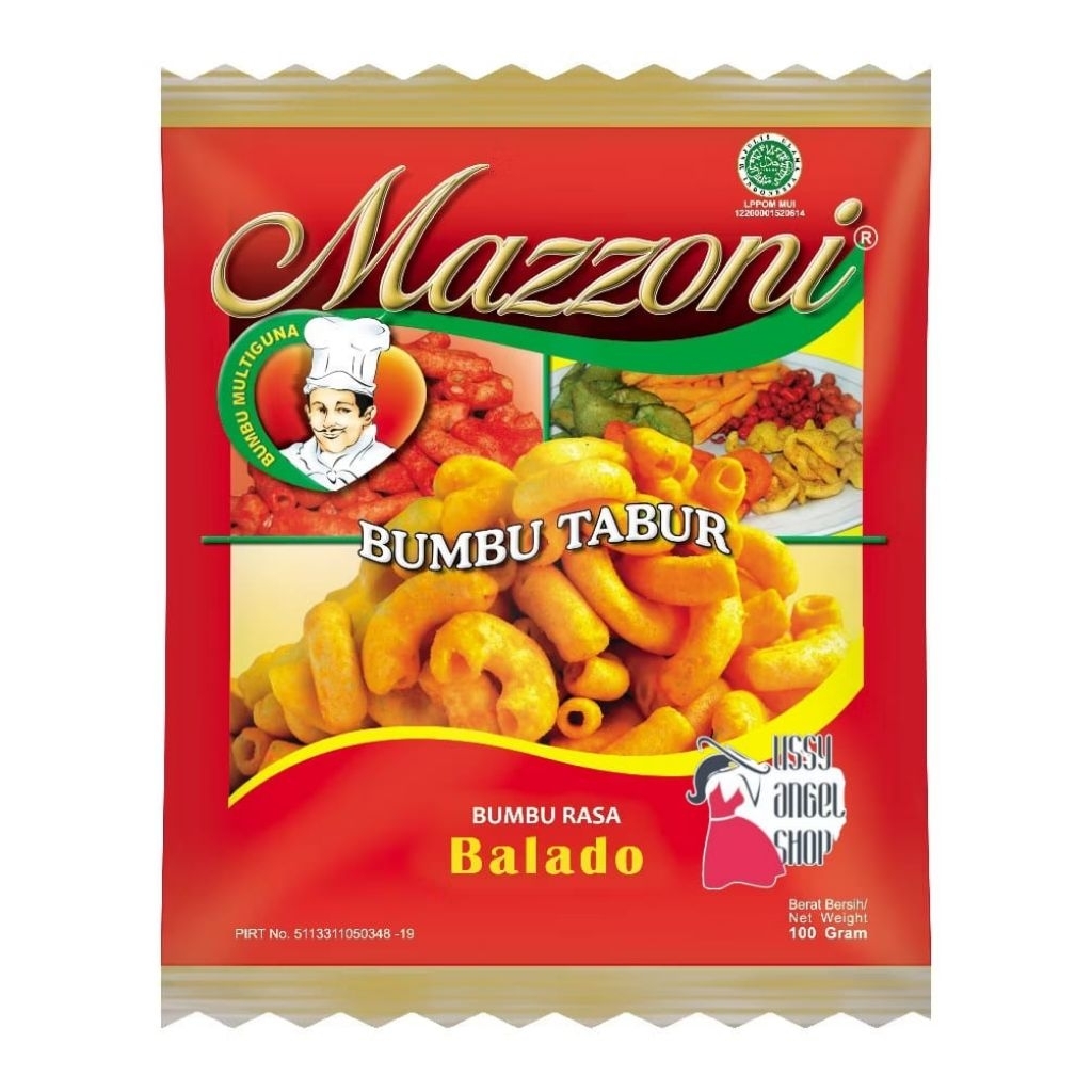 MAZZONI BUMBU TABUR BALADO 100 GRAM