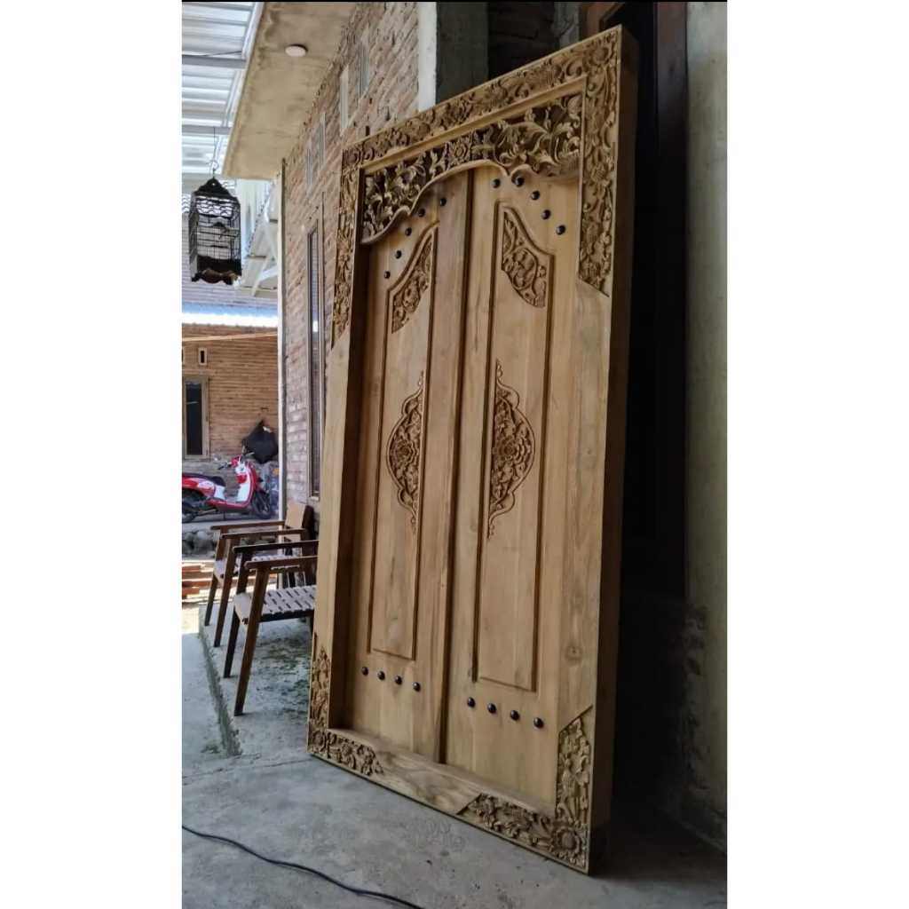 Ready Pintu Gebyok Ukir Minimalis | Gebyok Minimalis Murah