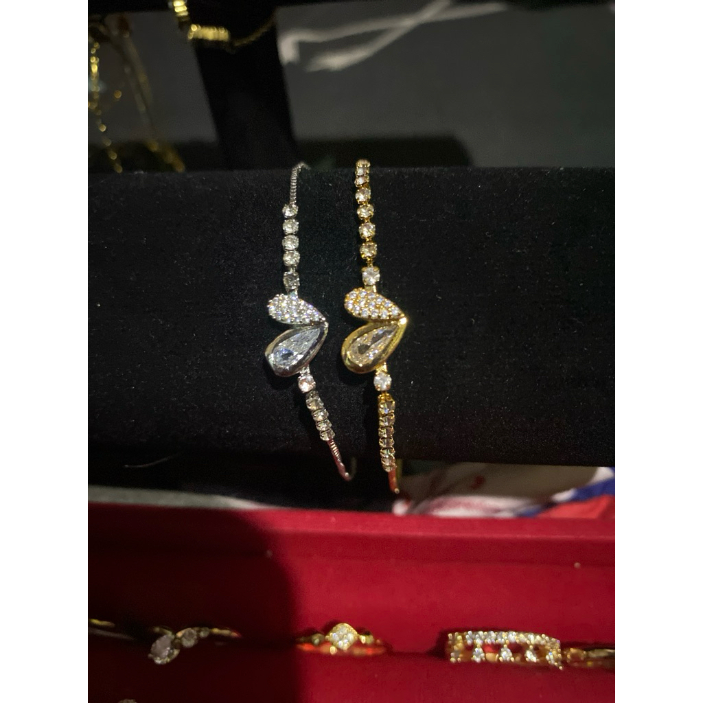 Gelang Wanita Silver Titanium