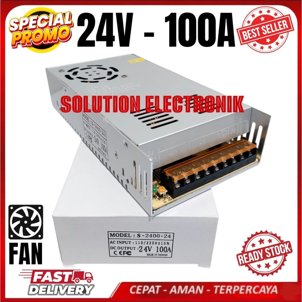SUPPLY POWER SUPPLY SWITCHING 24V 100A TRAFO POWER SUPLY FAN