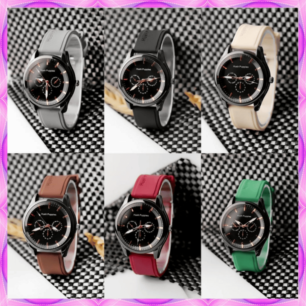 WBS Jam Tangan Pria Wanita Sport Chrono Korea Fashion Quartz Silikon Rubber Analog Watch jam RM104
